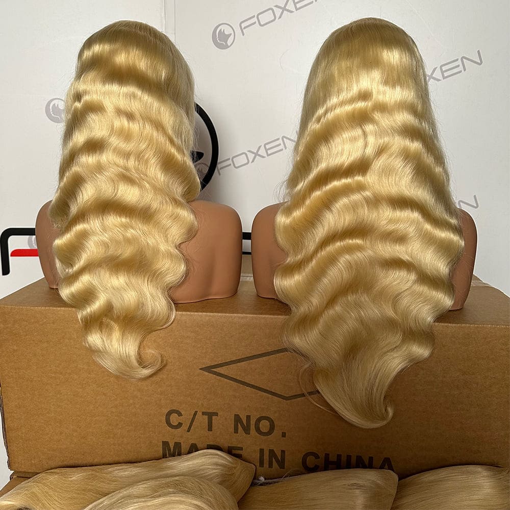 small batch 613# blonde body wave wigs wholesale
